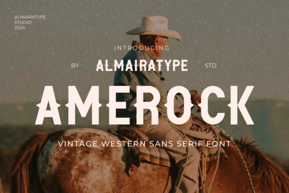Amerock Font for Vintage-Inspired Editorial Design