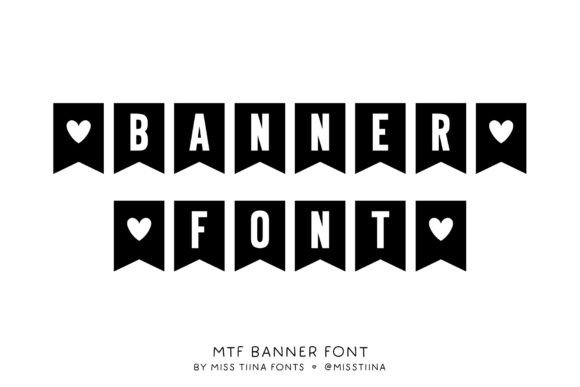 Banner Font for Creative Projects