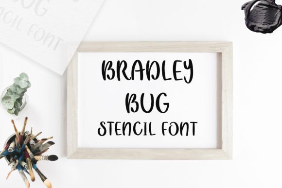 Bradley Bug Stencil Font for Editorial Design