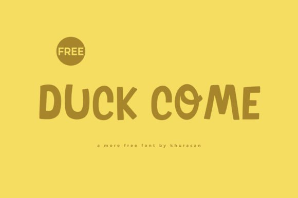 Duck Come Font for Editorial Design and Creative Projects