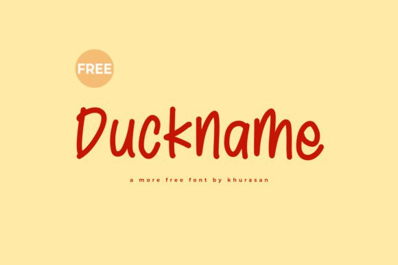Duckname Font for Branding Projects and Creative Design