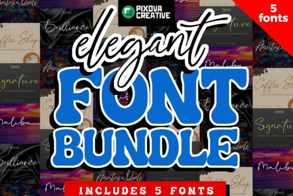 Elegant Bundle: The Ultimate Script Handwritten Font Collection