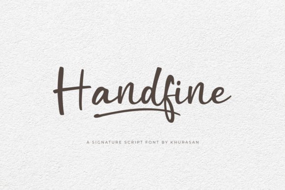 Handfine: A Modern Script Font for Creative Branding Projects