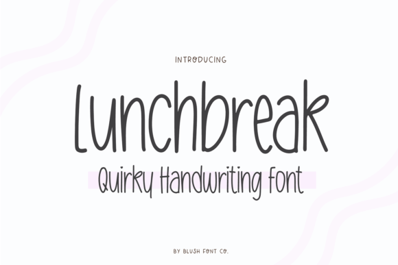 Lunchbreak Font Review