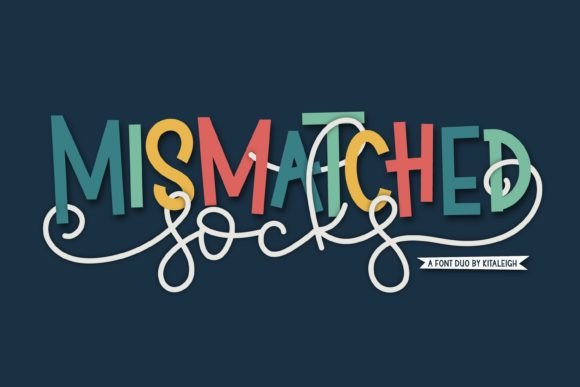 Mismatched Socks Font for Creative Campaigns