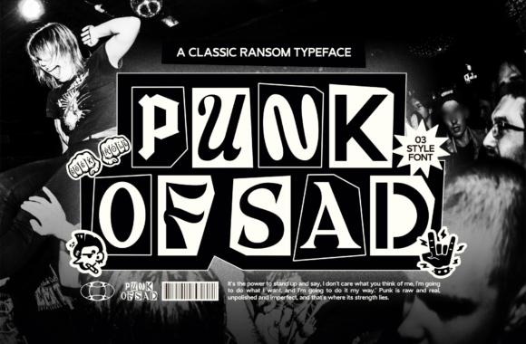 Punk of Sad Font Adds Rebellious Flair to Craft Creations