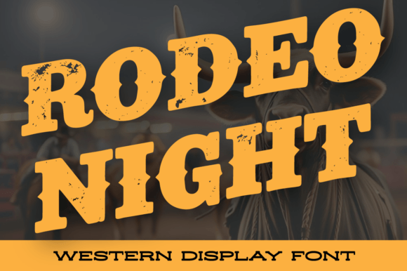 Rodeo Night Font: Bold Slab Serif for Wild Digital Campaigns