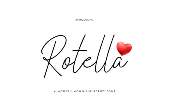 Rotella Script Font for Beautiful Craft Projects