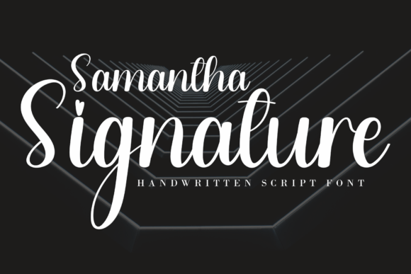 Samantha Signature: A Modern Handwritten Font for Creative Branding