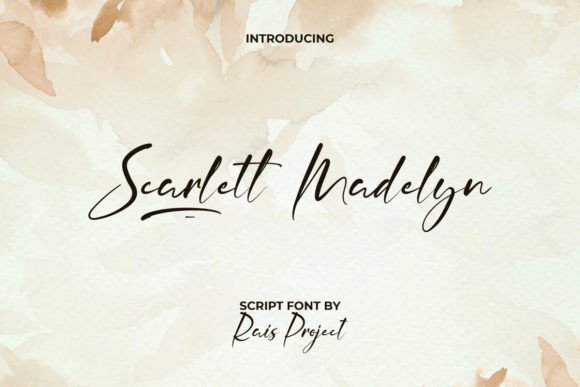 Scarlett Madelyn Font: A Modern Handwritten Touch for Creative Makers