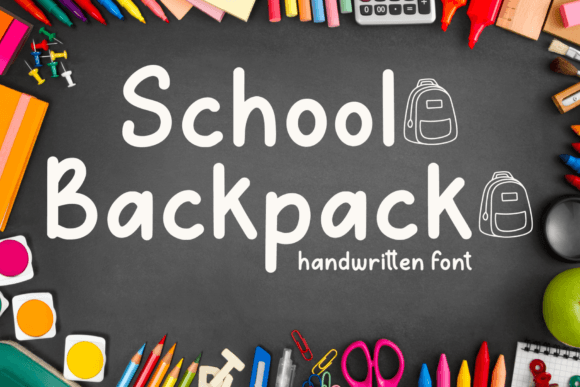 School Backpack Font for Web Design Projects