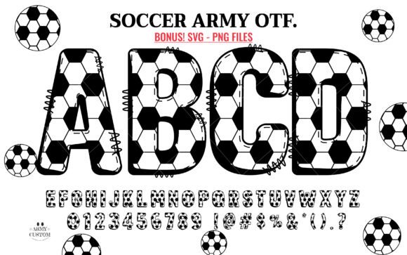 Soccer Football Army Font for Creative Projects