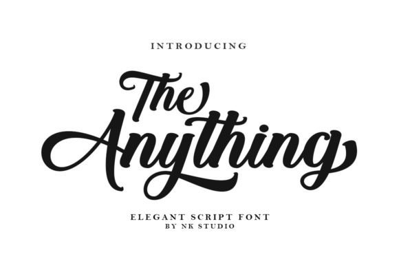 The Anything: A Script Handwritten Font for Extraordinary Branding