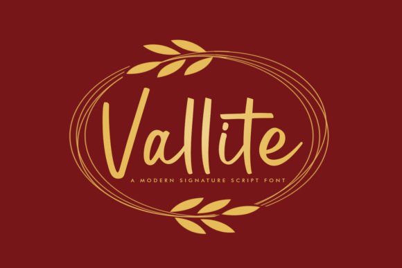 Vallite: A Script Font for Modern Editorial Design