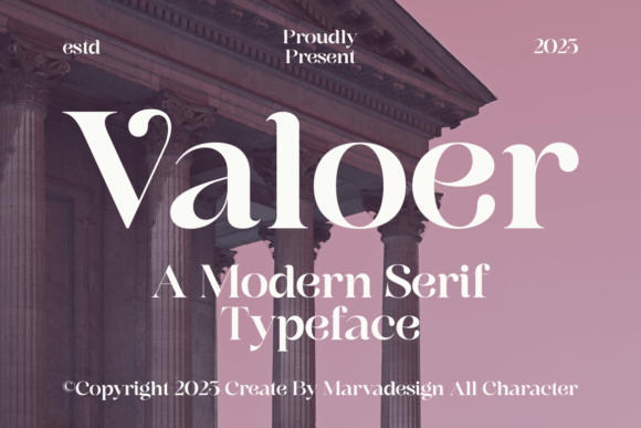 Valoer Font: A Modern Serif Typeface for Professional Branding