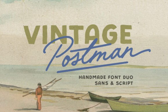 Vintage Postman Font for Editorial Design and Retro Typography